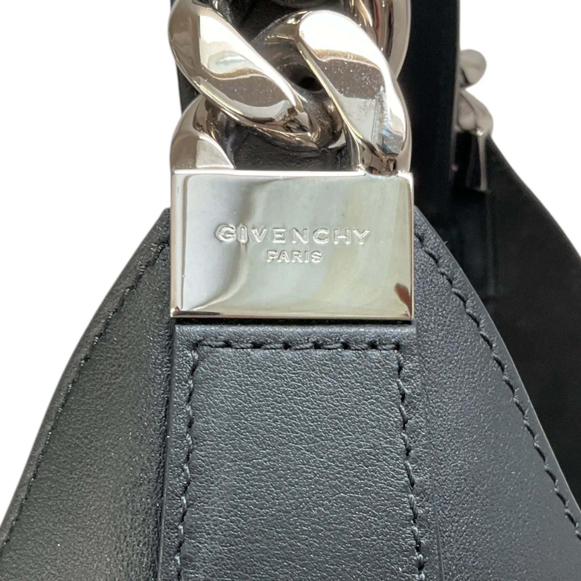 Givenchy Black Leather Infinity Hobo Bag