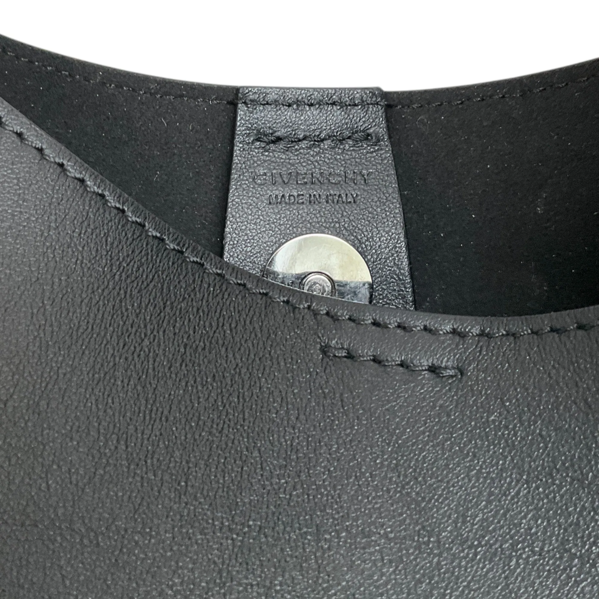 Givenchy Black Leather Infinity Hobo Bag