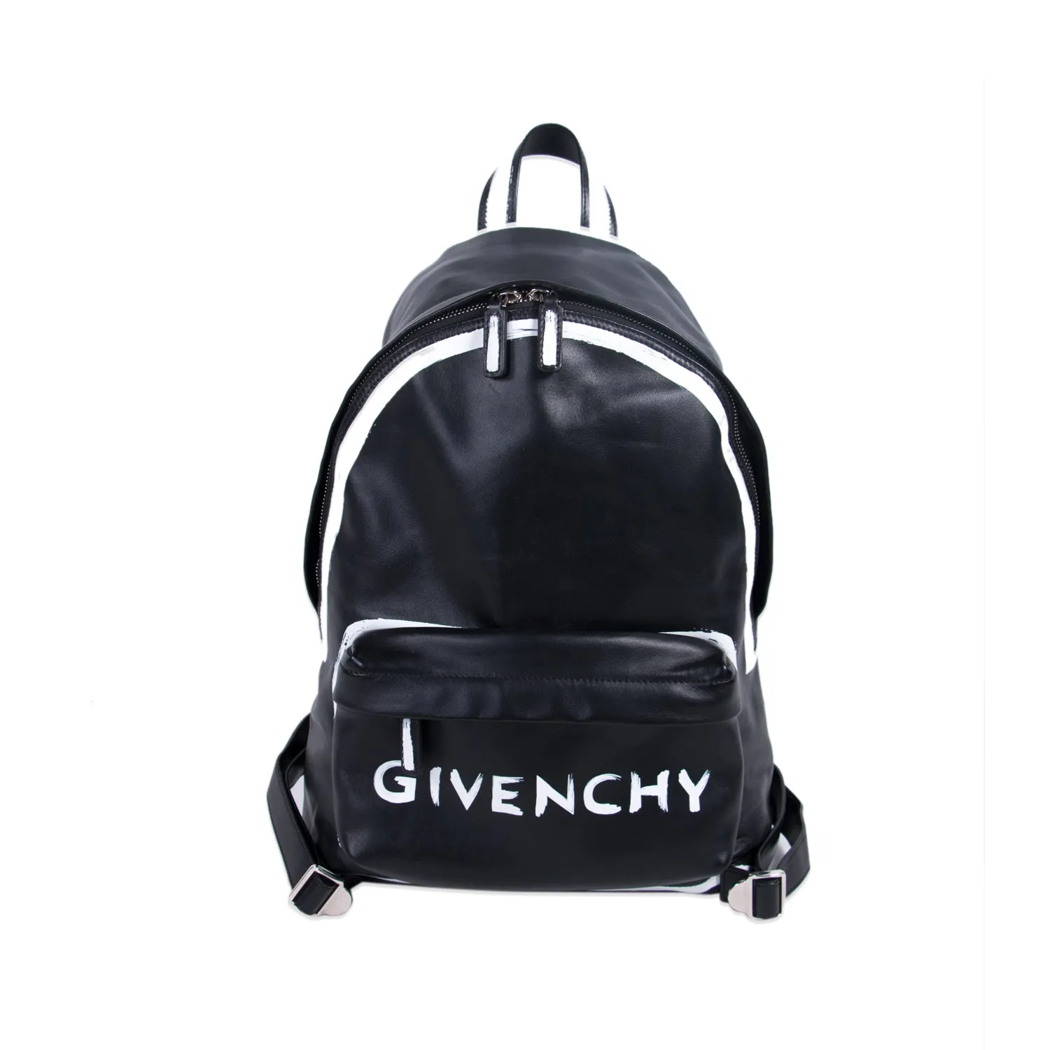 Givenchy Graffiti Logo Leather Backpack