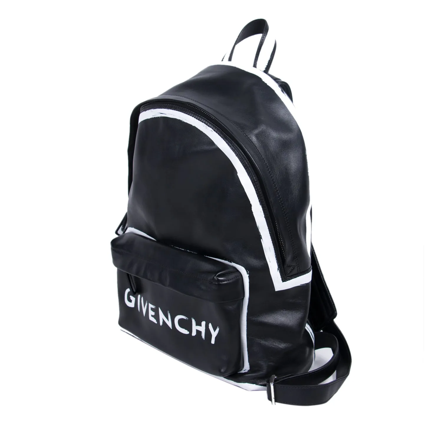 Givenchy Graffiti Logo Leather Backpack