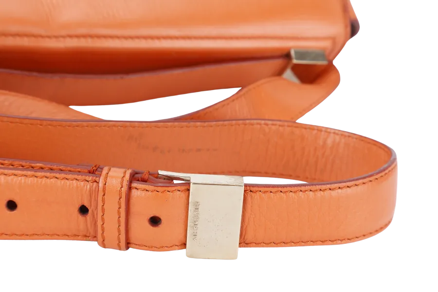 GIVENCHY PANDORA BOX BAG ORANGE LEATHER GOLD HARDWARE NO DUST COVER