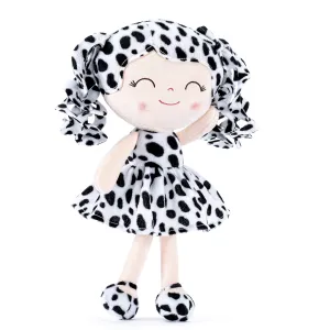 Gloveleya 12-inch Personalized Plush Jungle Animal Spots Black and White