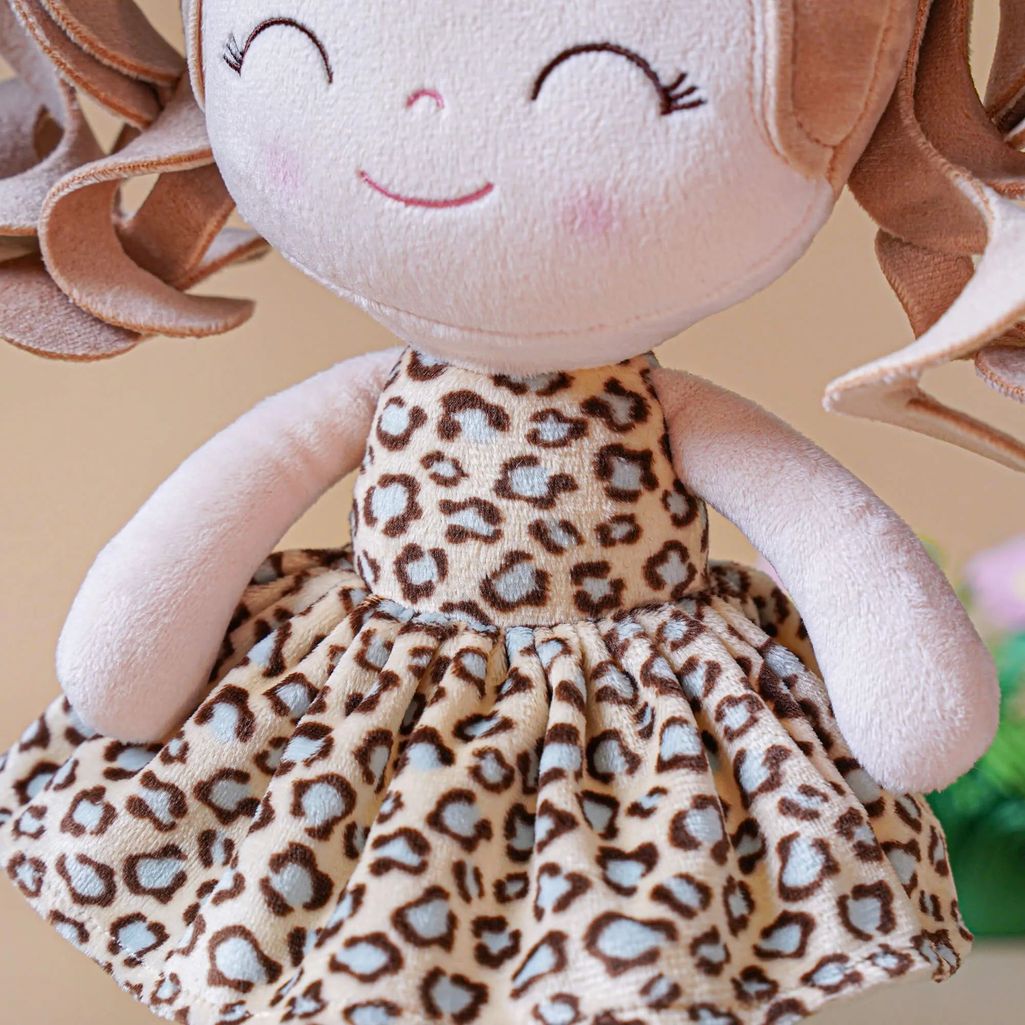 Gloveleya 12-inch Plush Jungle Animal Doll Leopard