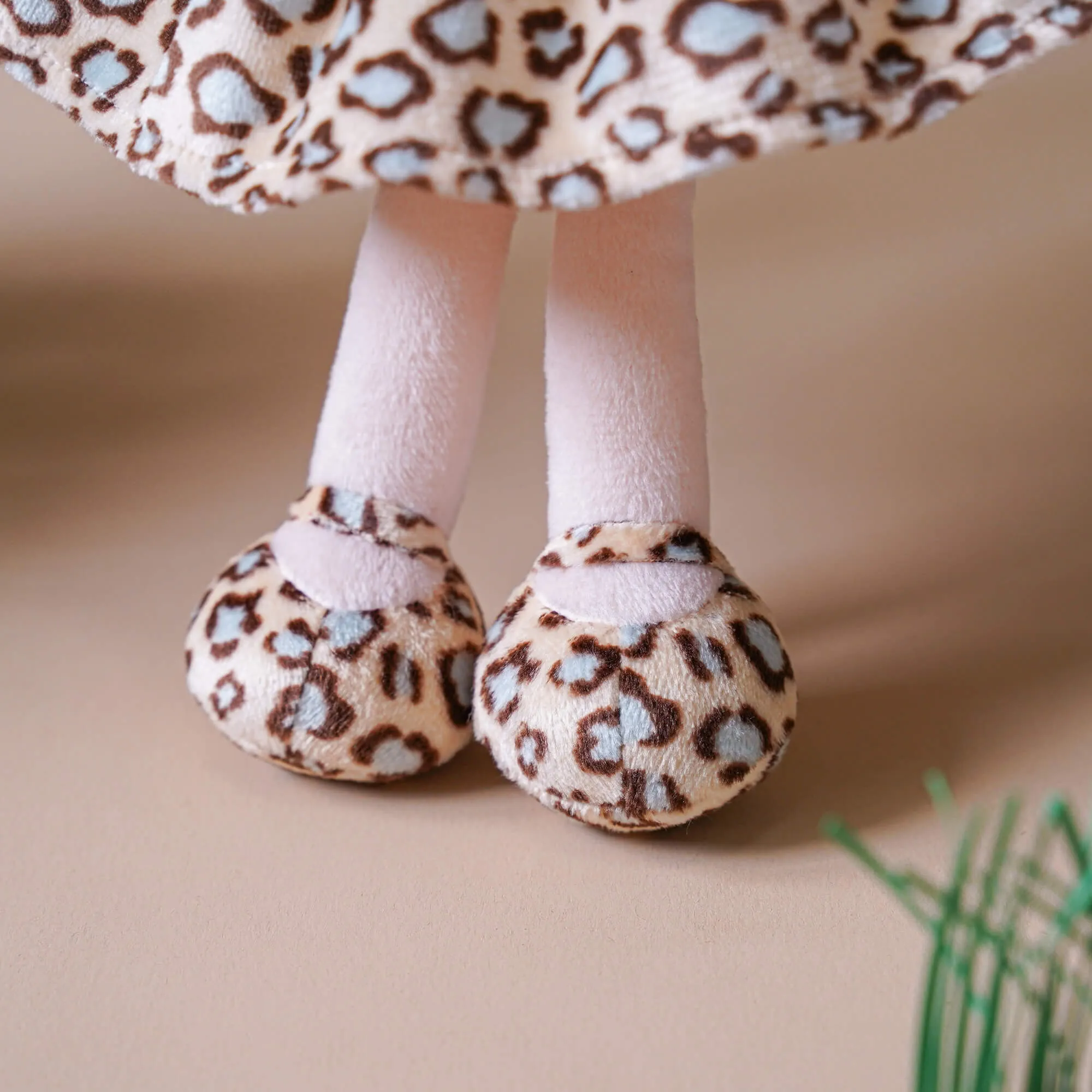 Gloveleya 12-inch Plush Jungle Animal Doll Leopard