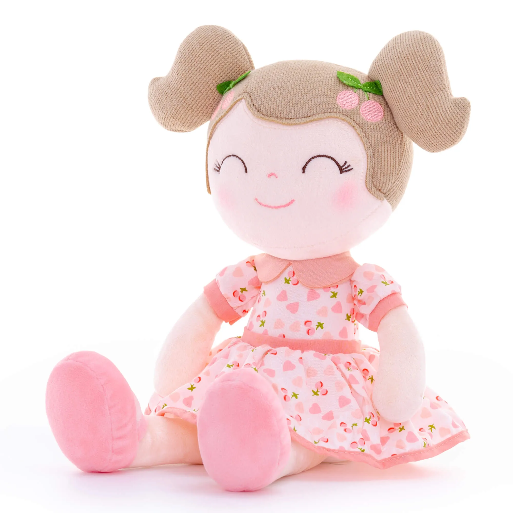 Gloveleya 16-inch Baby Doll Girl Gift Cherry Girl Dolls Pink
