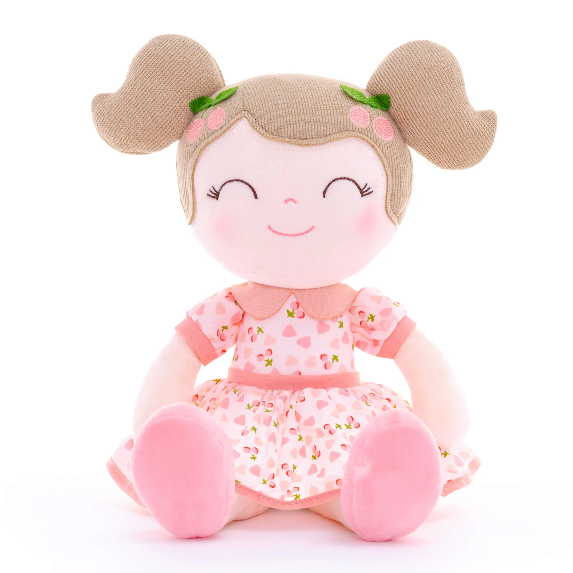 Gloveleya 16-inch Baby Doll Girl Gift Cherry Girl Dolls Pink