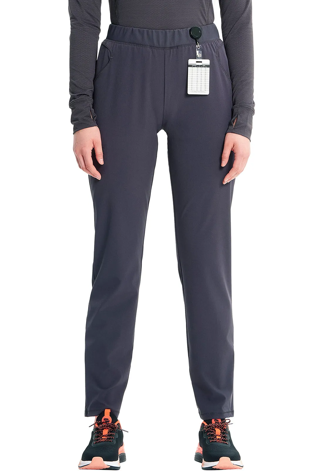 GNR8 IN120A Mid Rise Pull-on Tapered Leg Cargo Pants Pewter