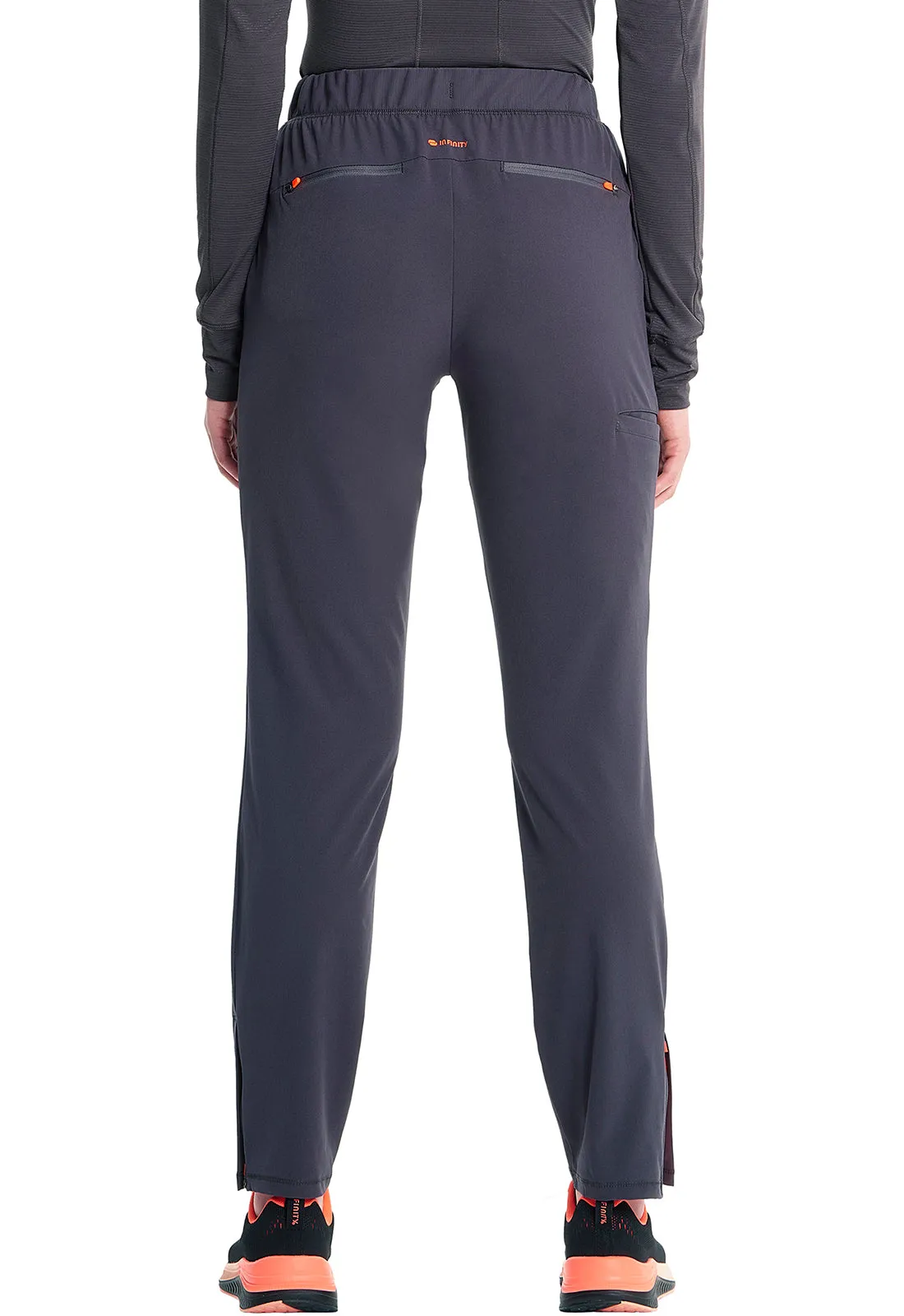 GNR8 IN120A Mid Rise Pull-on Tapered Leg Cargo Pants Pewter