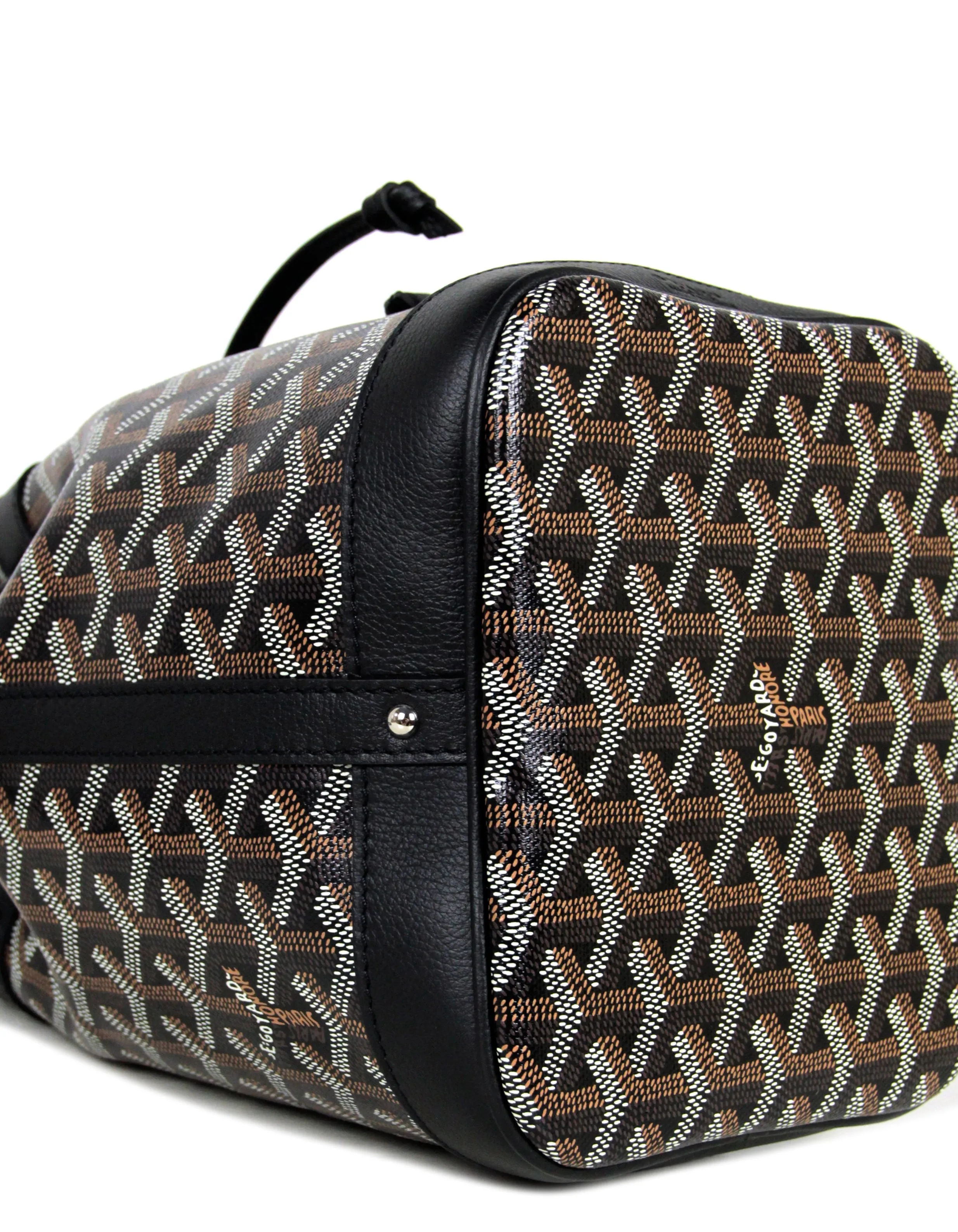 Goyard Black Goyardine Petit Flot PM Bucket Bag