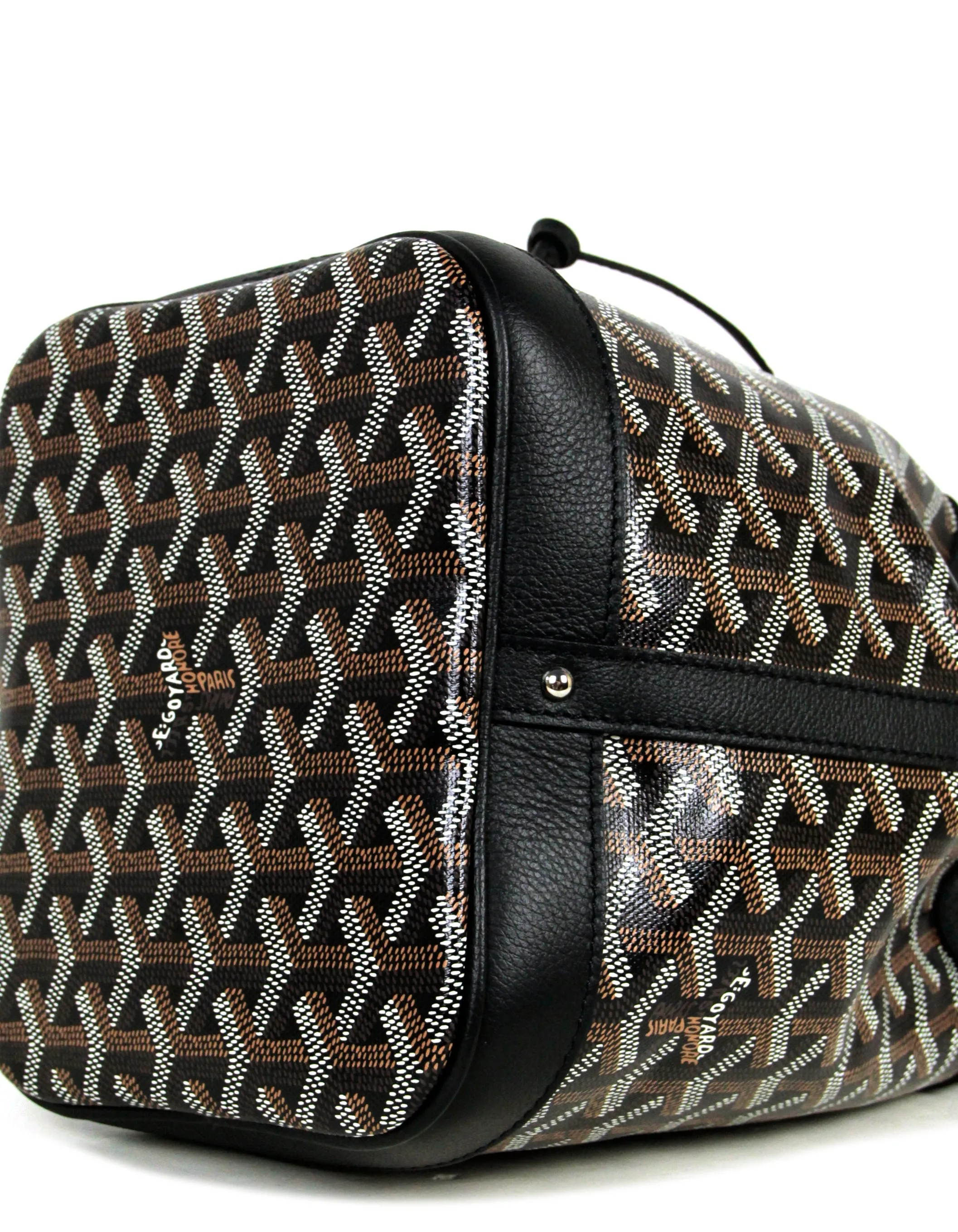 Goyard Black Goyardine Petit Flot PM Bucket Bag