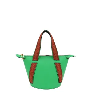 Green Boho | Bucket Bag