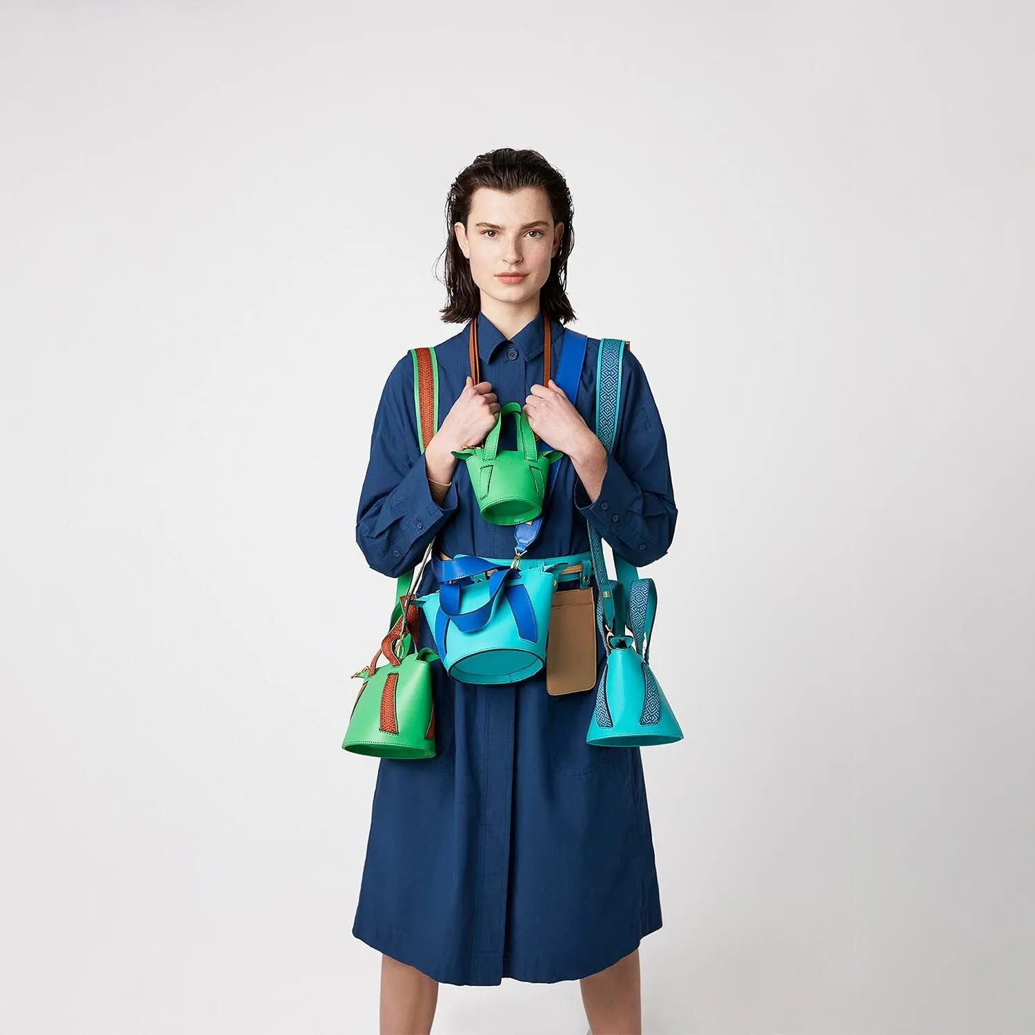 Green Boho | Bucket Bag