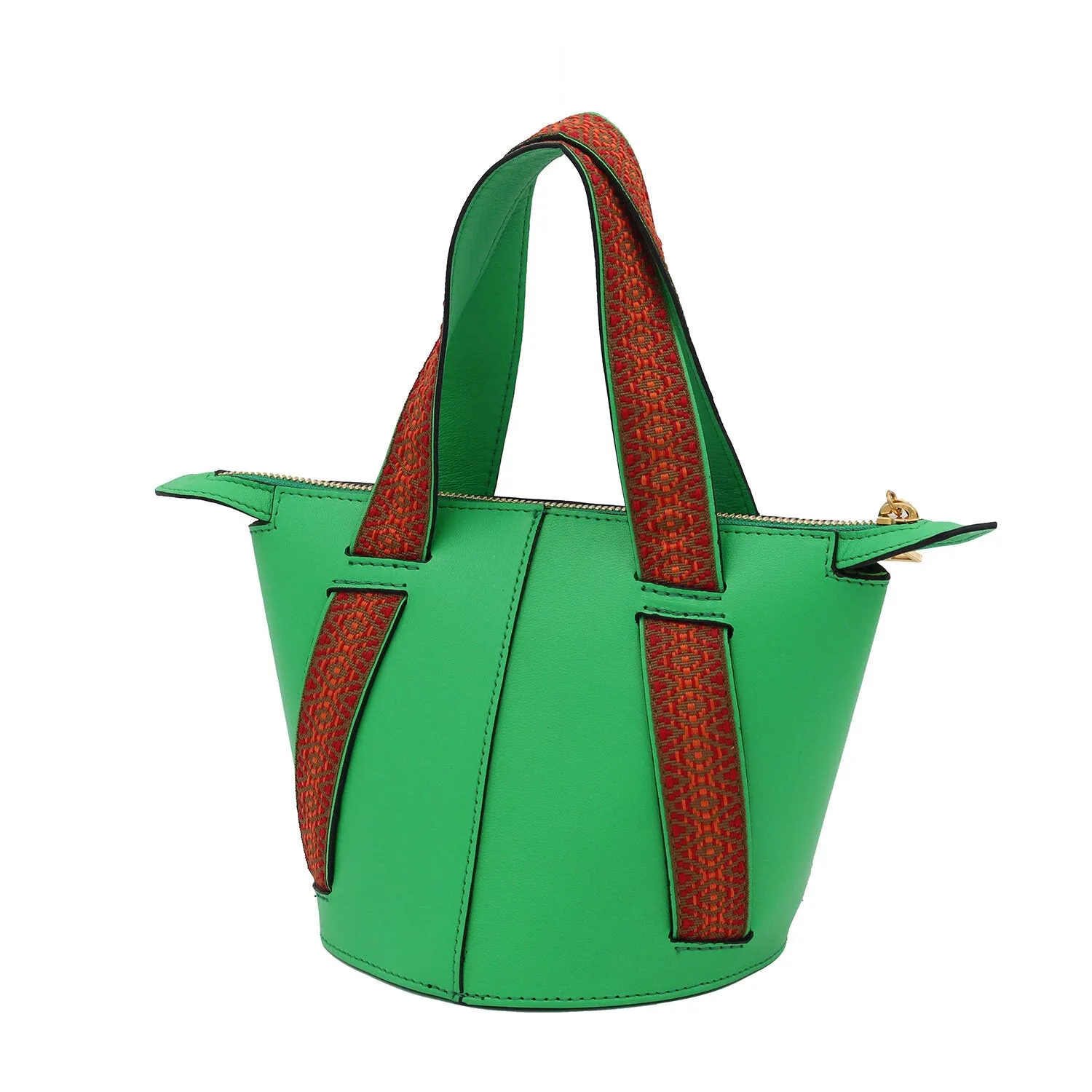 Green Boho | Bucket Bag