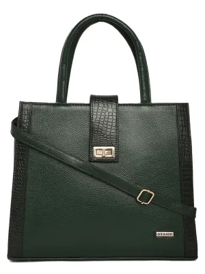 Green Leather Bags for women LHB1050