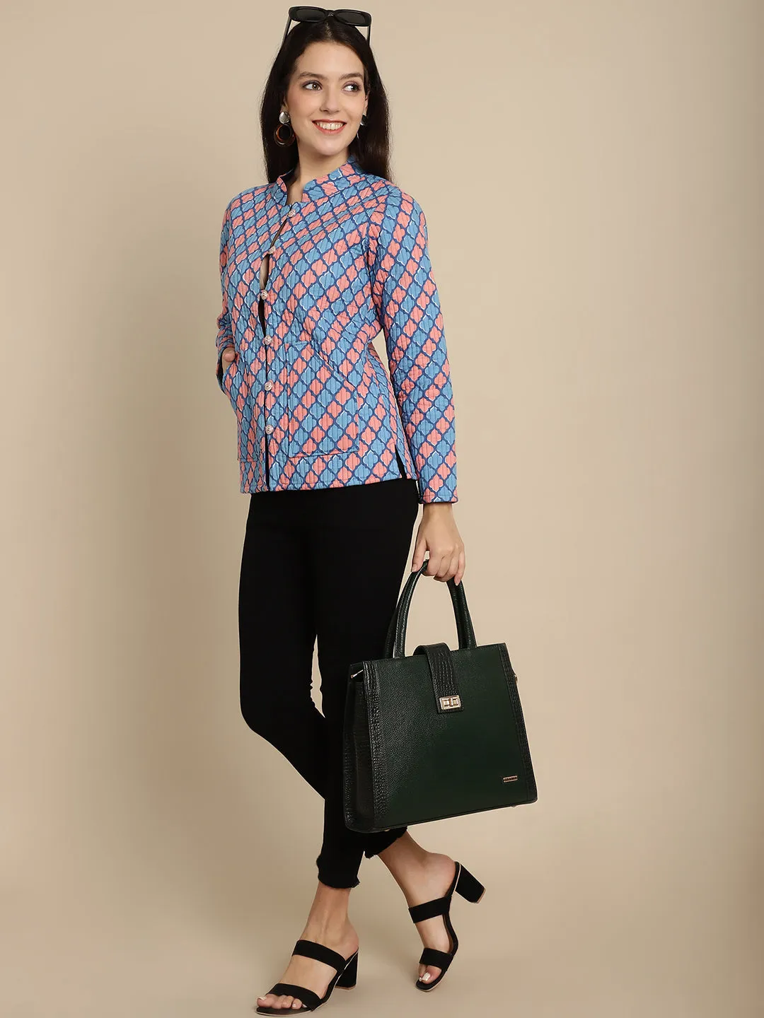 Green Leather Bags for women LHB1050