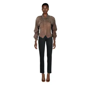 GUCCI Brown Suede Jacket | US 8 - EU 40