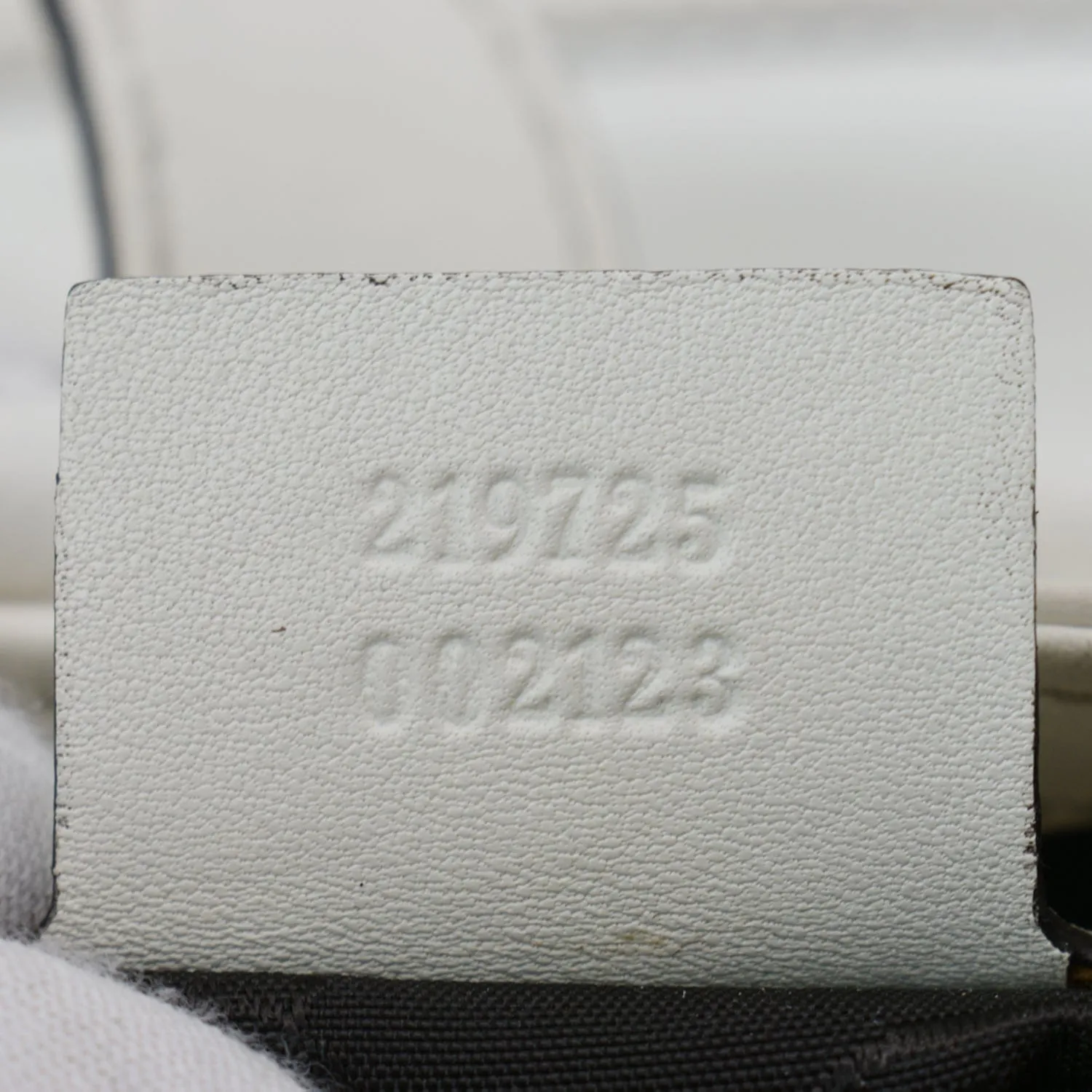 GUCCI Jackie Medium Leather Shoulder Bag White 219725