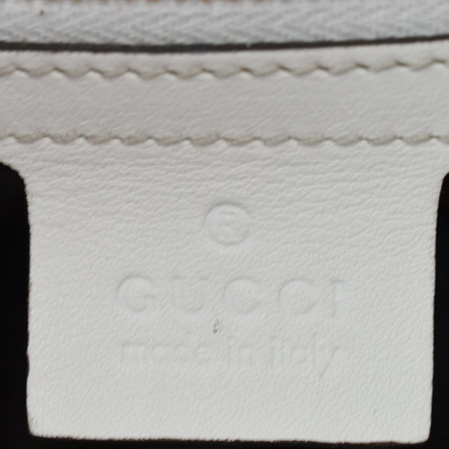 GUCCI Jackie Medium Leather Shoulder Bag White 219725