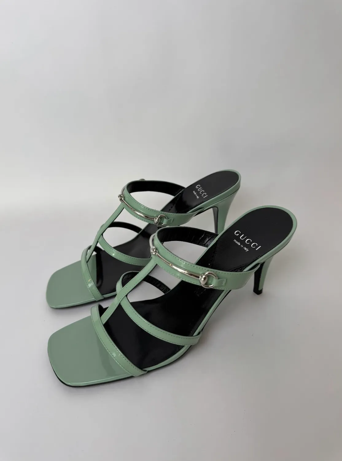 Gucci Slim Horsebit Heels 38 New