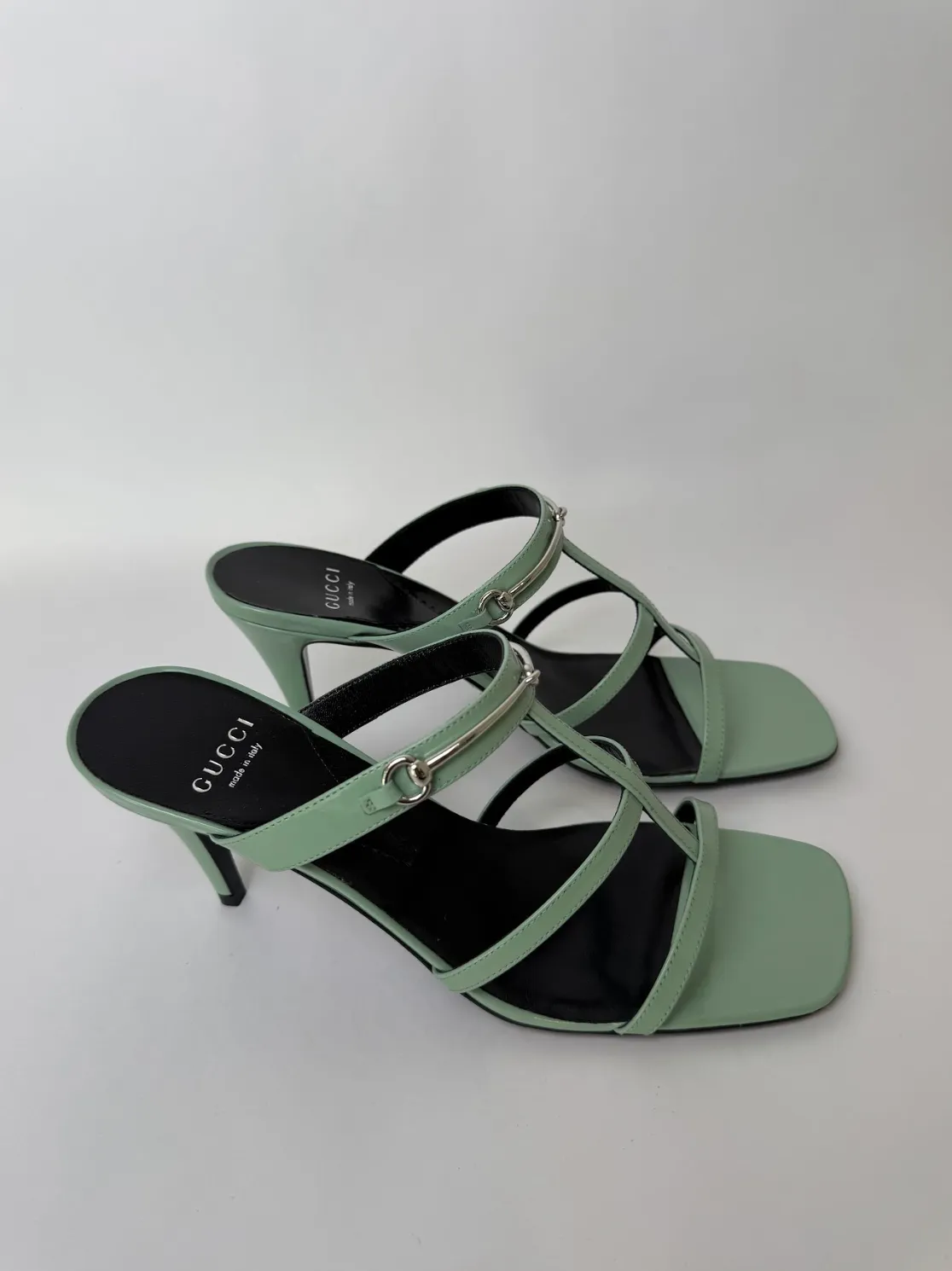 Gucci Slim Horsebit Heels 38 New