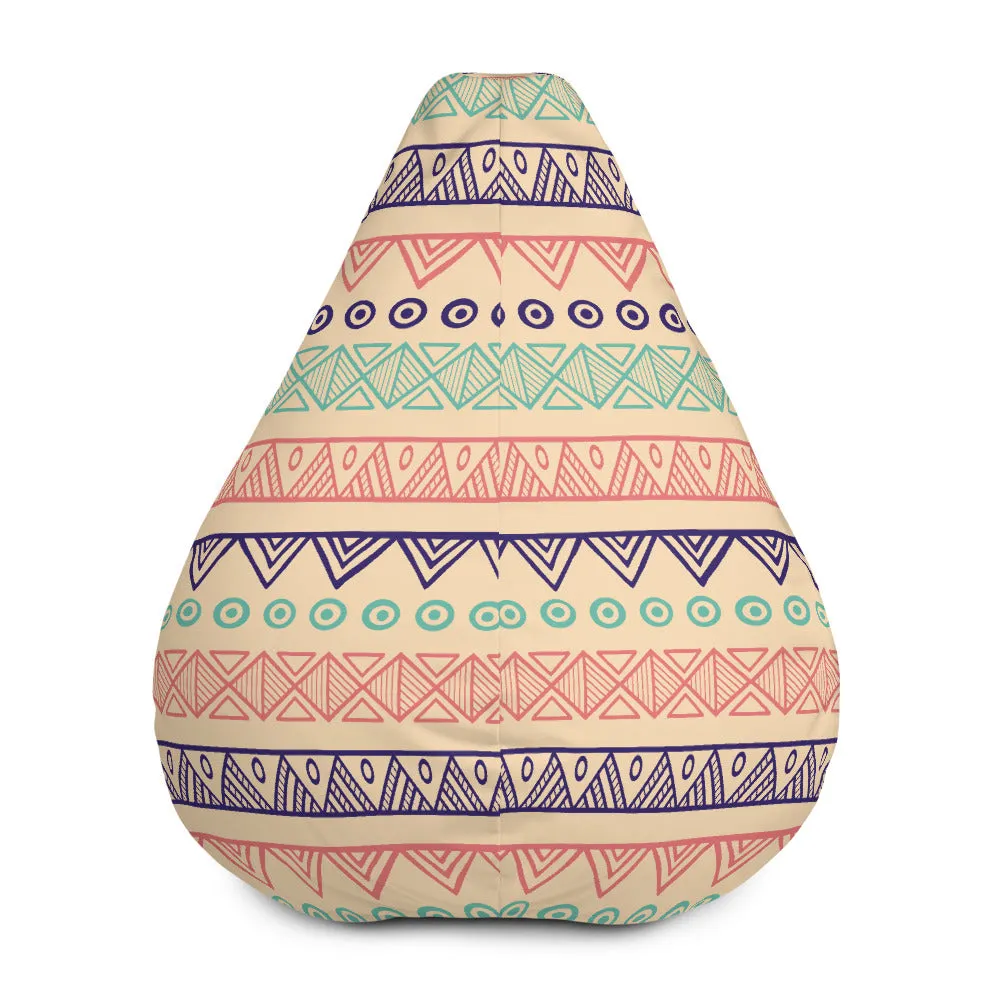 Hand Drawn Pattern - Sustainably Made Bean Bag Chair Cover