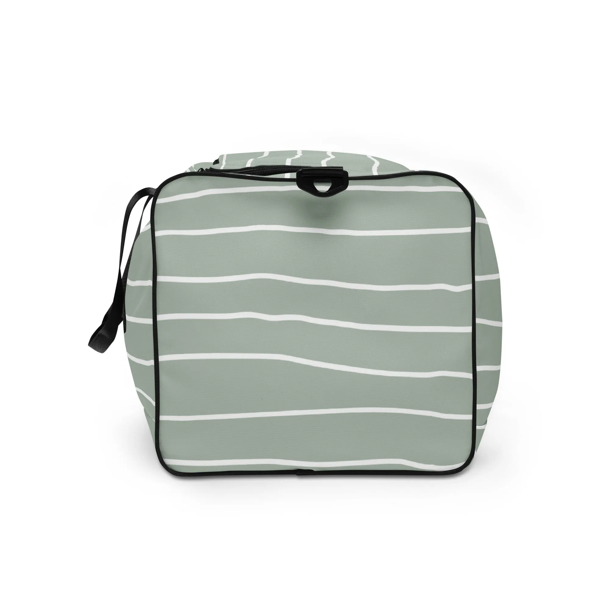 Hand Drawn Waves - Sustainably Made Duffle Bag
