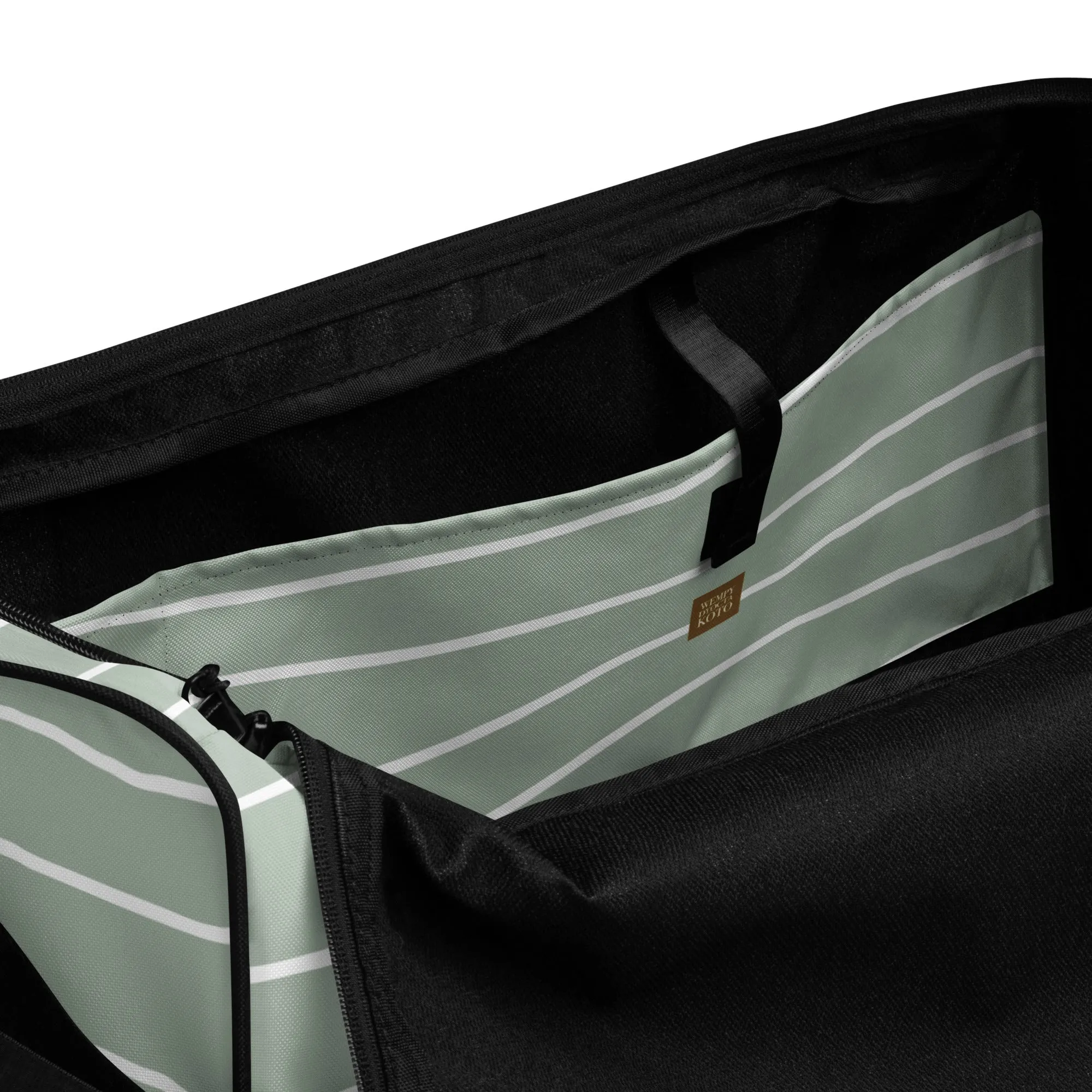 Hand Drawn Waves - Sustainably Made Duffle Bag