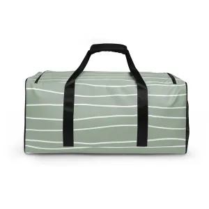 Hand Drawn Waves - Sustainably Made Duffle Bag