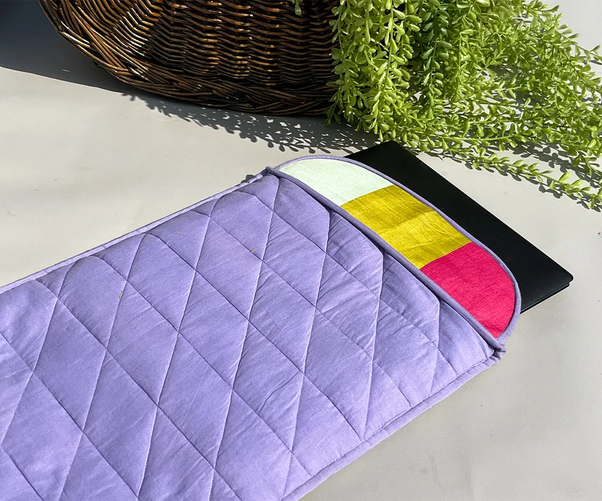 Handmade Laptop Sleeve with Patchwork