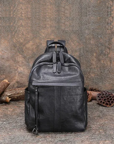 Handmade Leather Backpacks Bag Womens Best School Rucksack Ladies Leather Backpack Purses