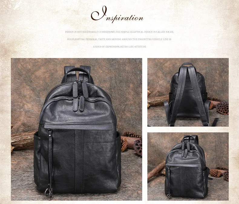 Handmade Leather Backpacks Bag Womens Best School Rucksack Ladies Leather Backpack Purses