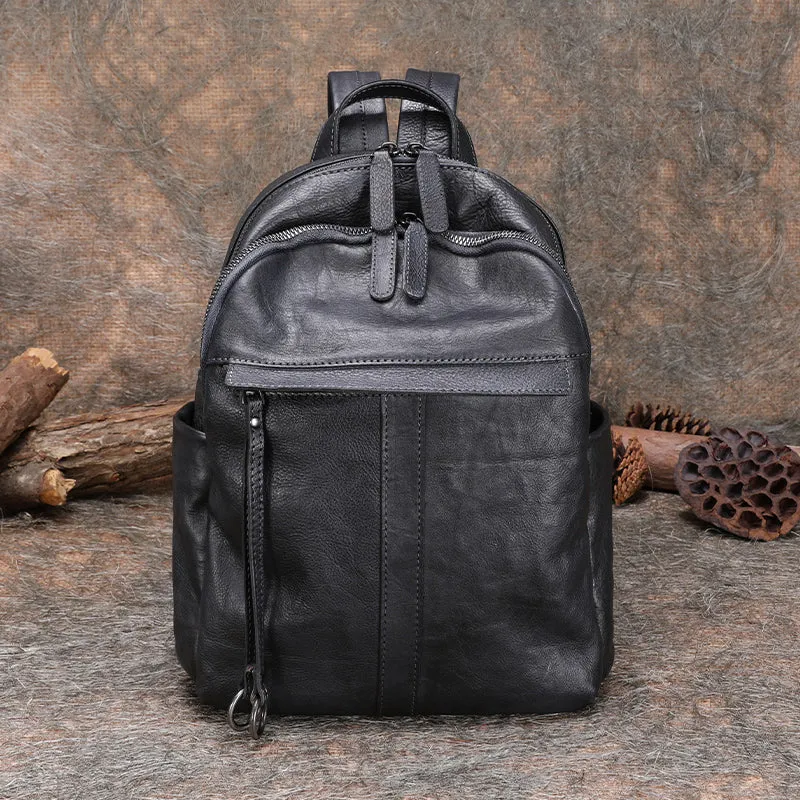 Handmade Leather Backpacks Bag Womens Best School Rucksack Ladies Leather Backpack Purses