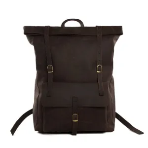 Handmade Mens Leather Backpack, Cool Backpack, Rolling Backpacks