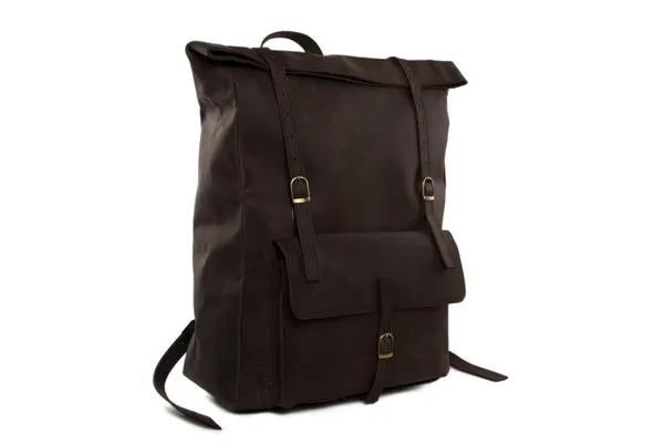 Handmade Mens Leather Backpack, Cool Backpack, Rolling Backpacks
