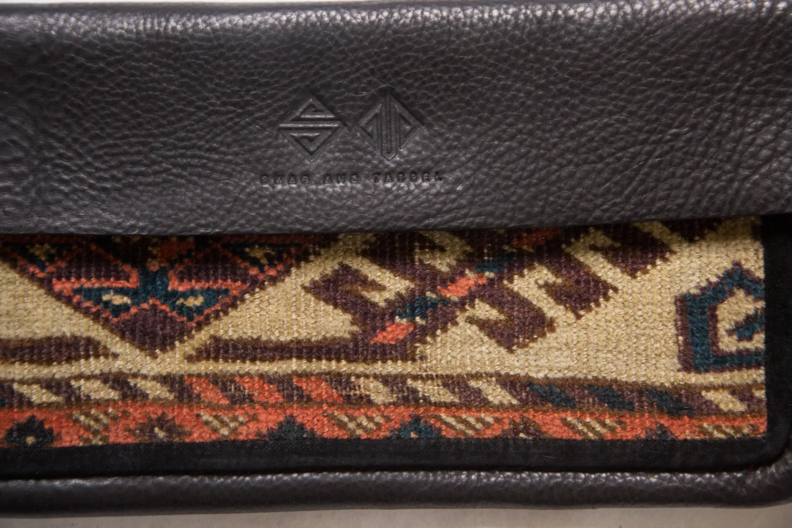 Handmade Rug Fragment Clutch