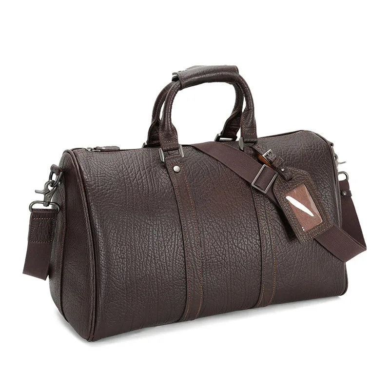 Handmade Vintage Full-Grain Leather Duffel Bag