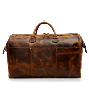 Handmade Vintage Leather Travel Duffel Bag