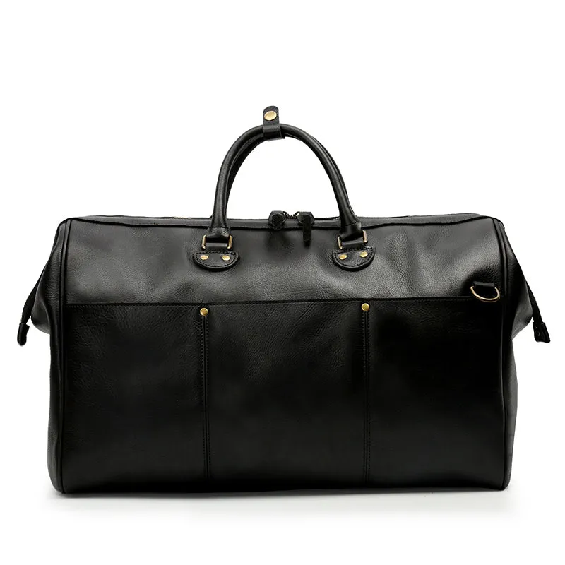 Handmade Vintage Leather Travel Duffel Bag