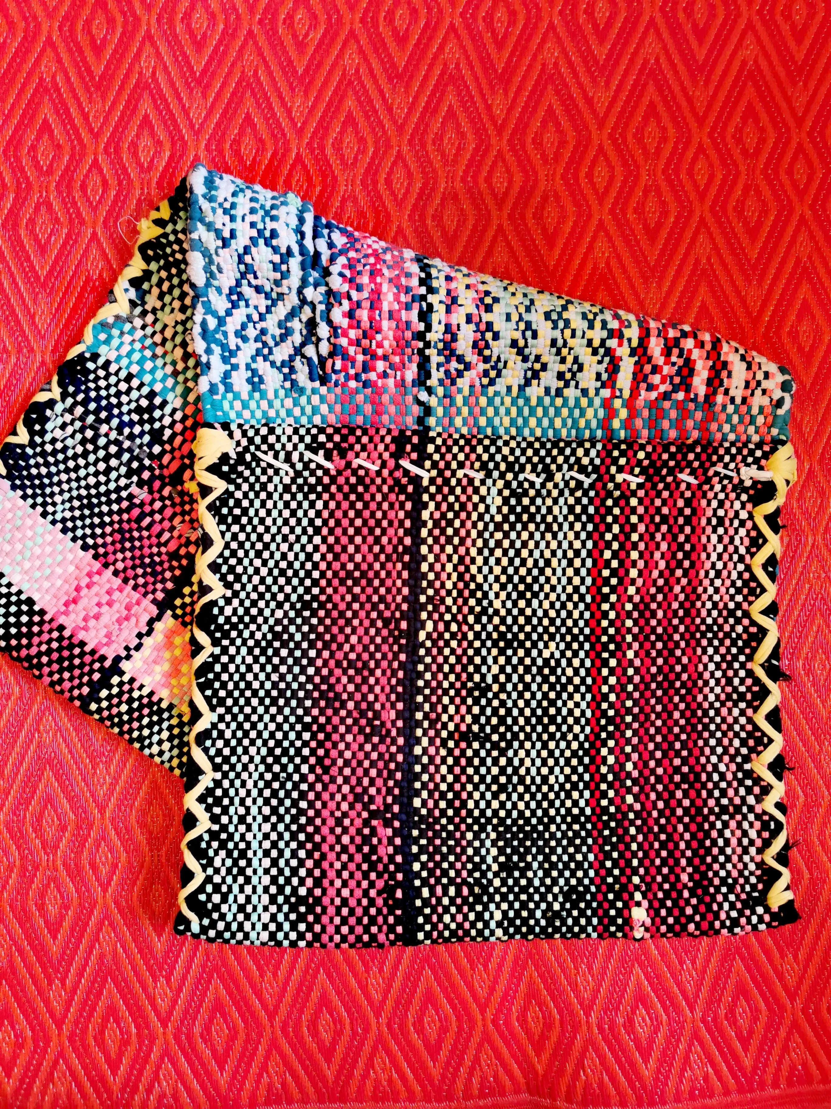 Handwoven bike panniers