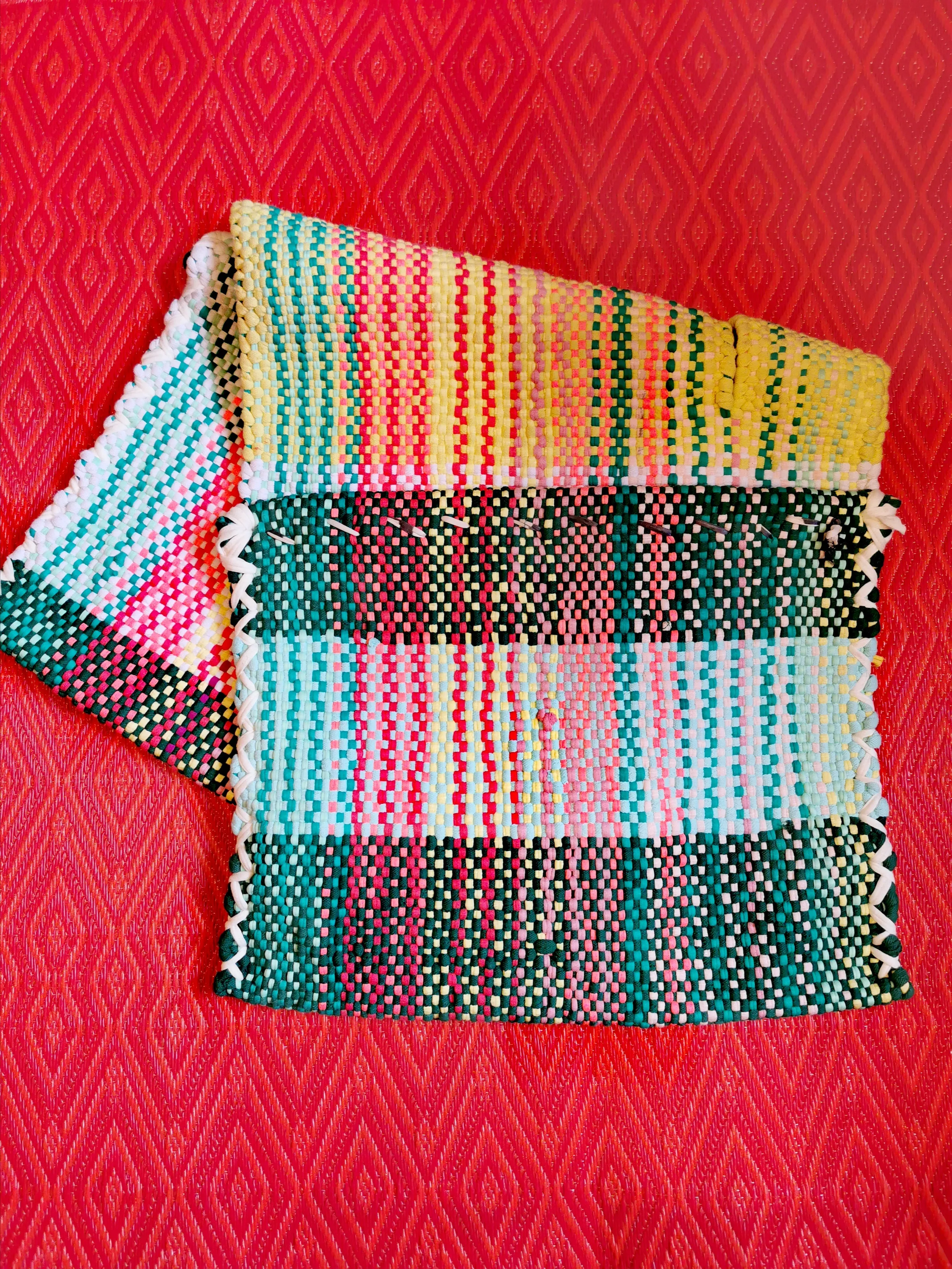 Handwoven bike panniers