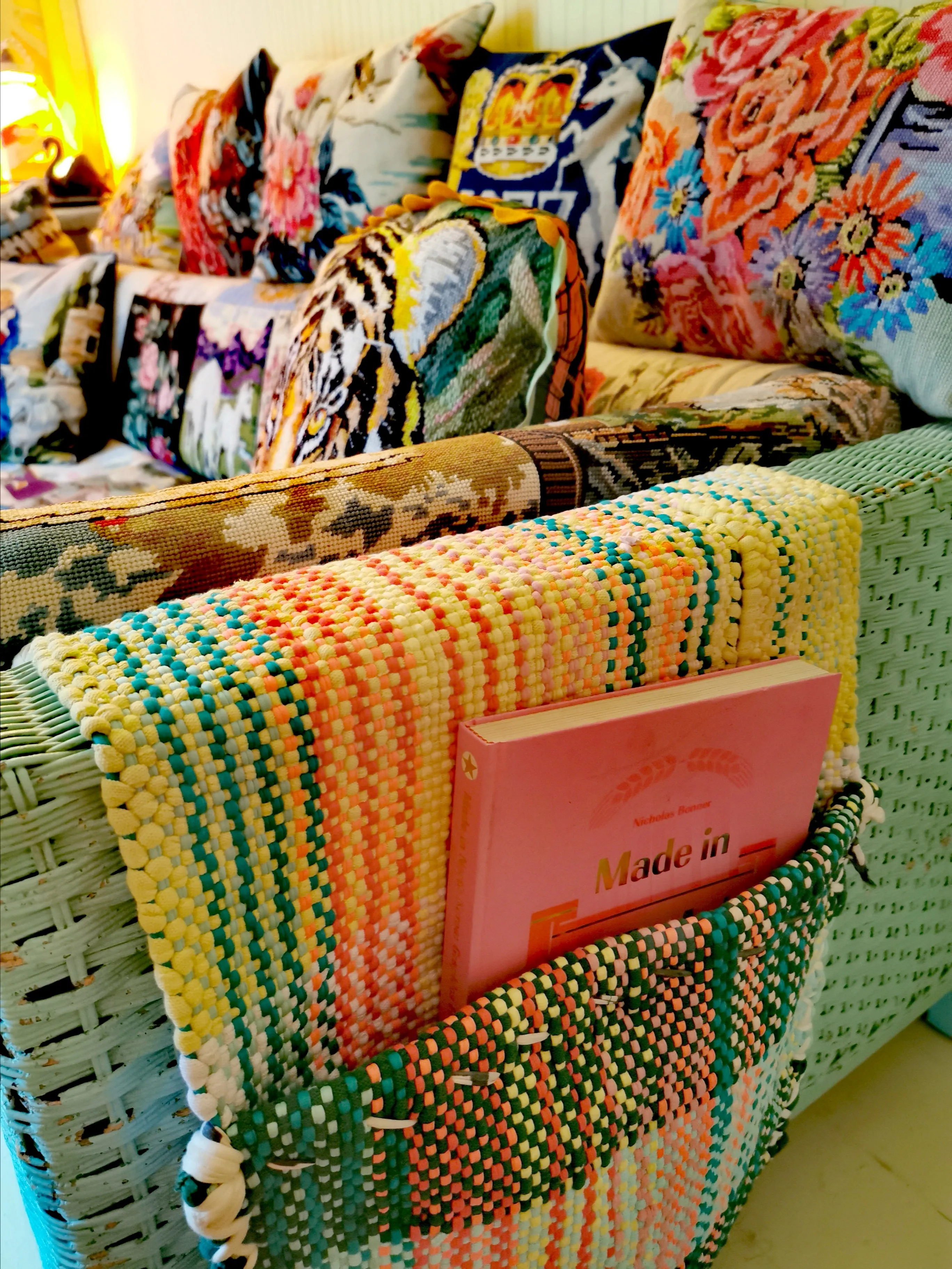 Handwoven bike panniers