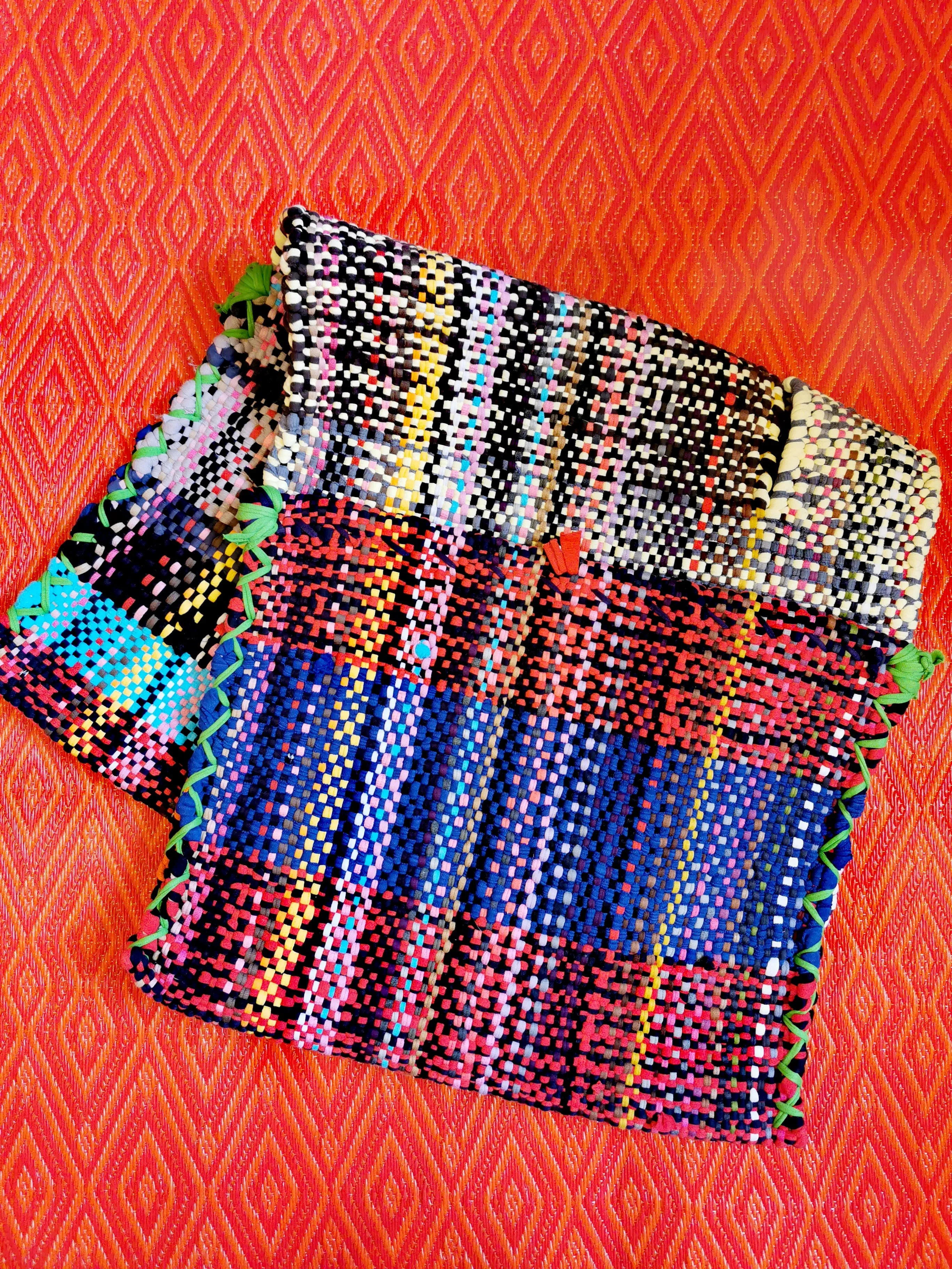 Handwoven bike panniers