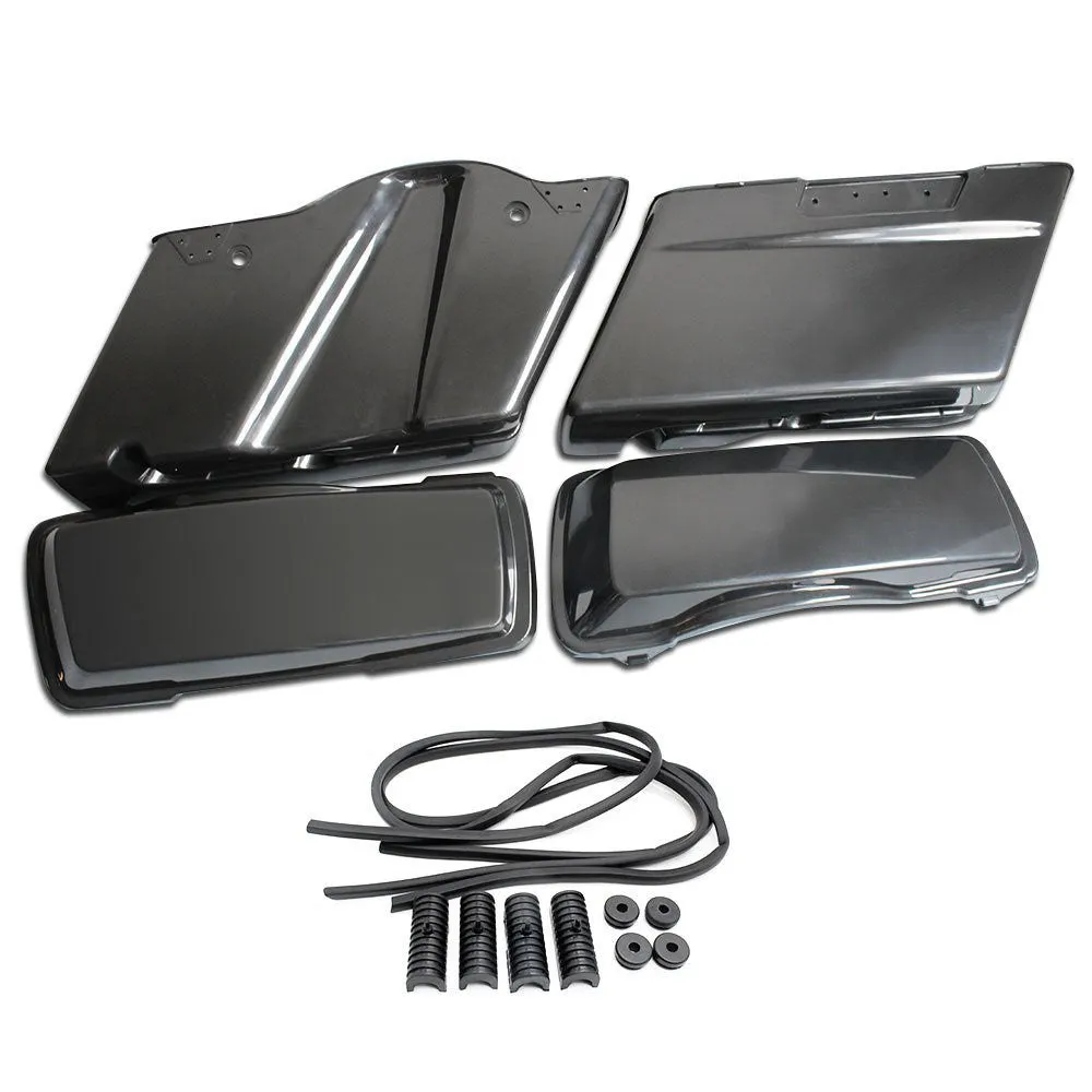 HARLEY Stretch Saddlebag Kit Black fits 2014-UP FLT,