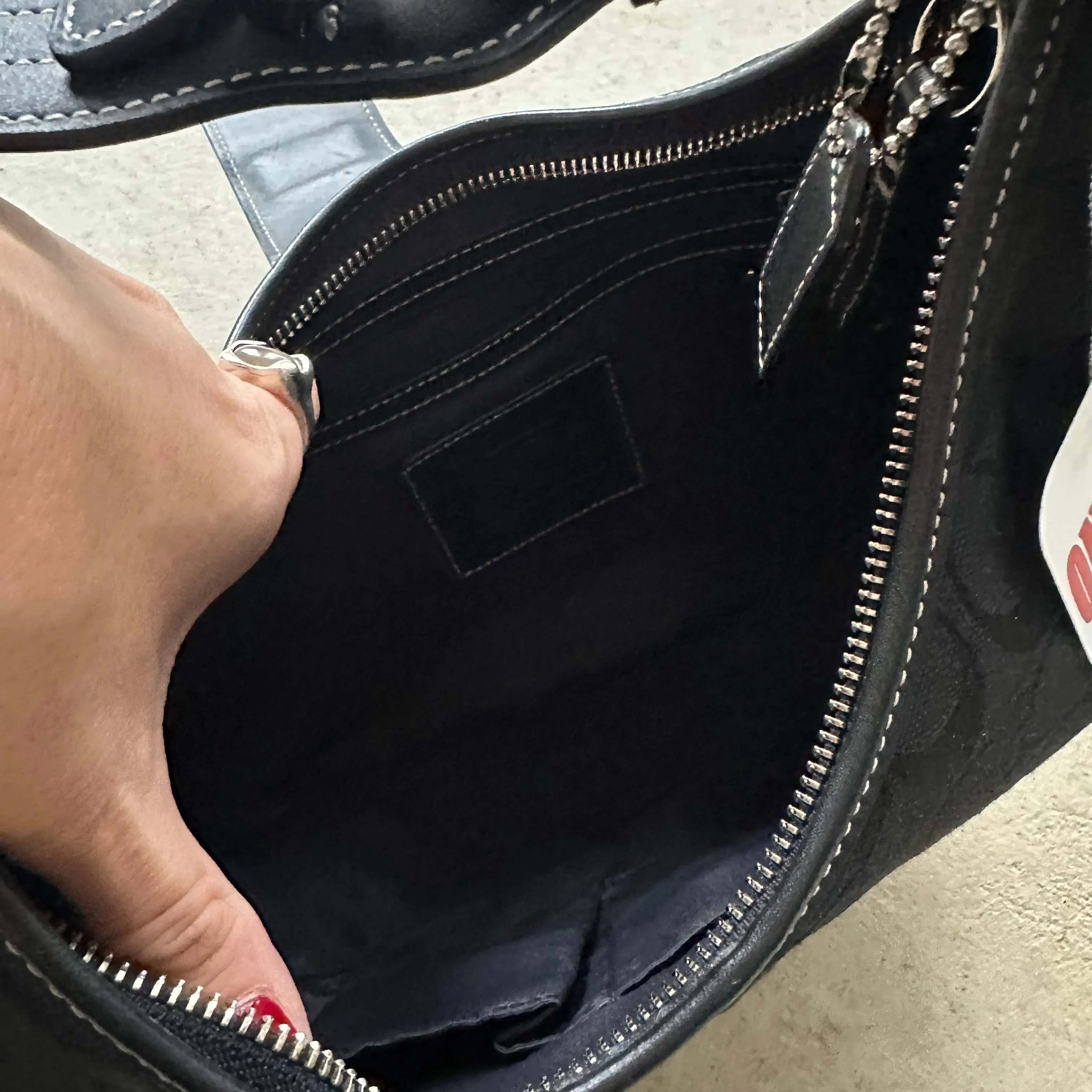HENRYVINTUS™ vintage y2k coach black mini hampton shoulder bag 1