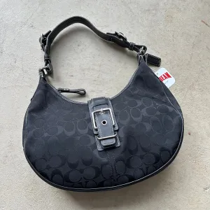 HENRYVINTUS™ vintage y2k coach black mini hampton shoulder bag 1