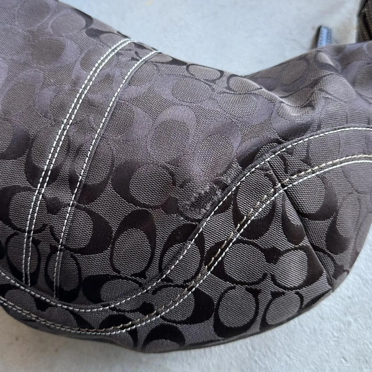 HENRYVINTUS™ vintage y2k coach brown croissant shoulder bag 9
