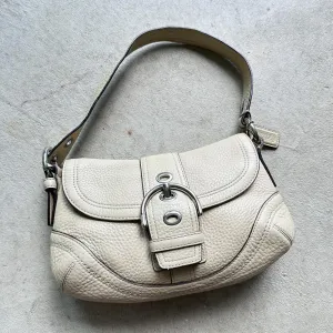 HENRYVINTUS™ vintage y2k coach cream mini leather soho shoulder bag