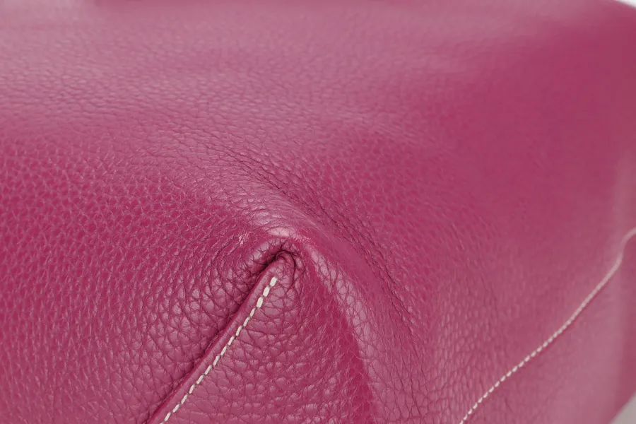 HERMES DOUBLE SENS 45 TOSCA , GOLD CLEMENCE LEATHER STAMP Q (2013) WITH DUST COVER CHECK