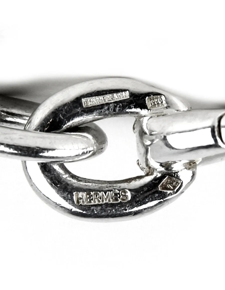 Hermes Vintage Sterling Silver Iconic Bags Charm Bracelet