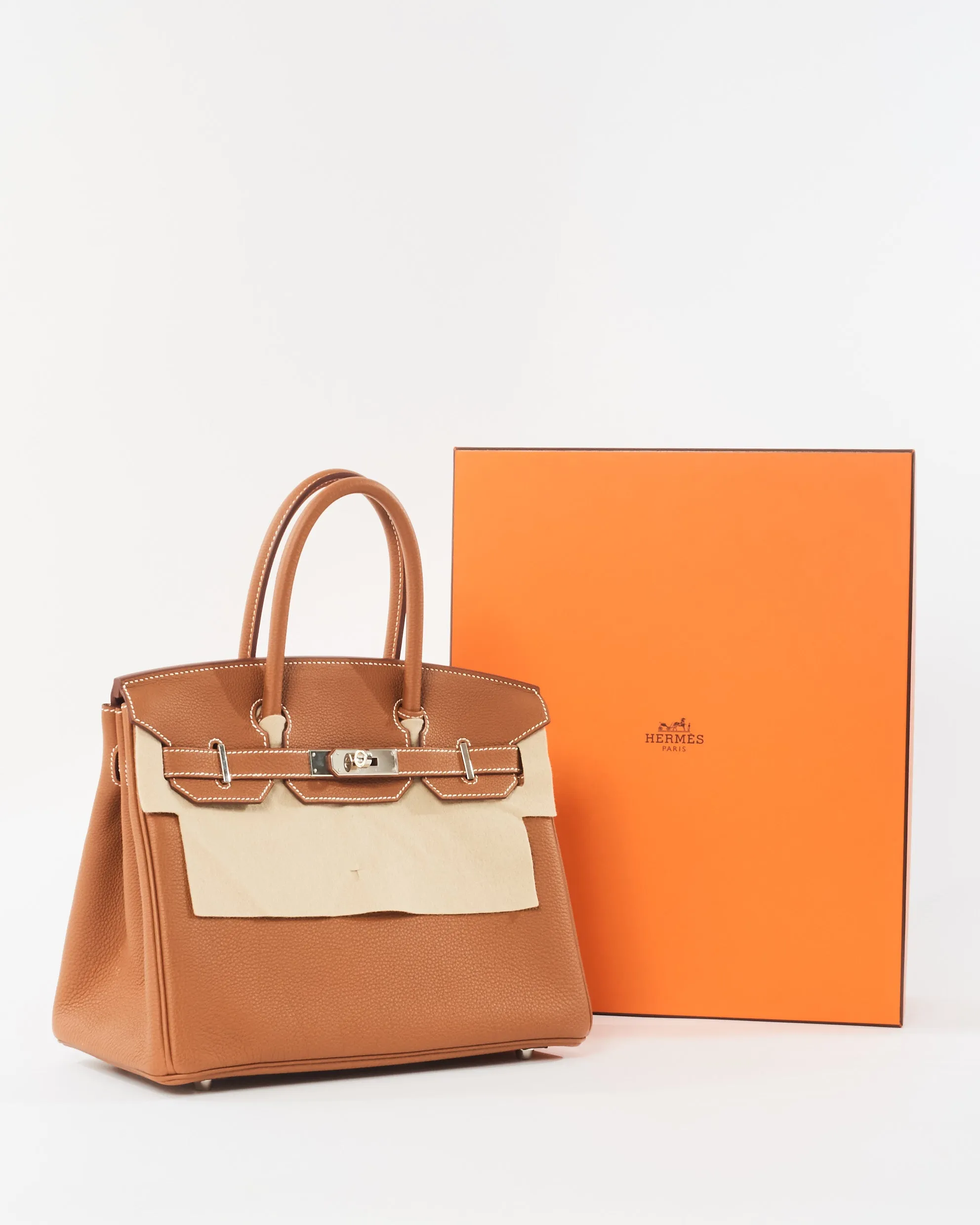 Hermès Gold Togo Leather Birkin 30 PHW